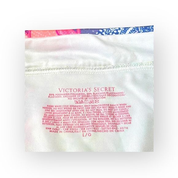 new Victoria Secret ☀︎︎ Embroidered Babe 2Pc Bikini Set ☀︎︎ Patchwork Bali ☀︎︎ L - Picture 13 of 16